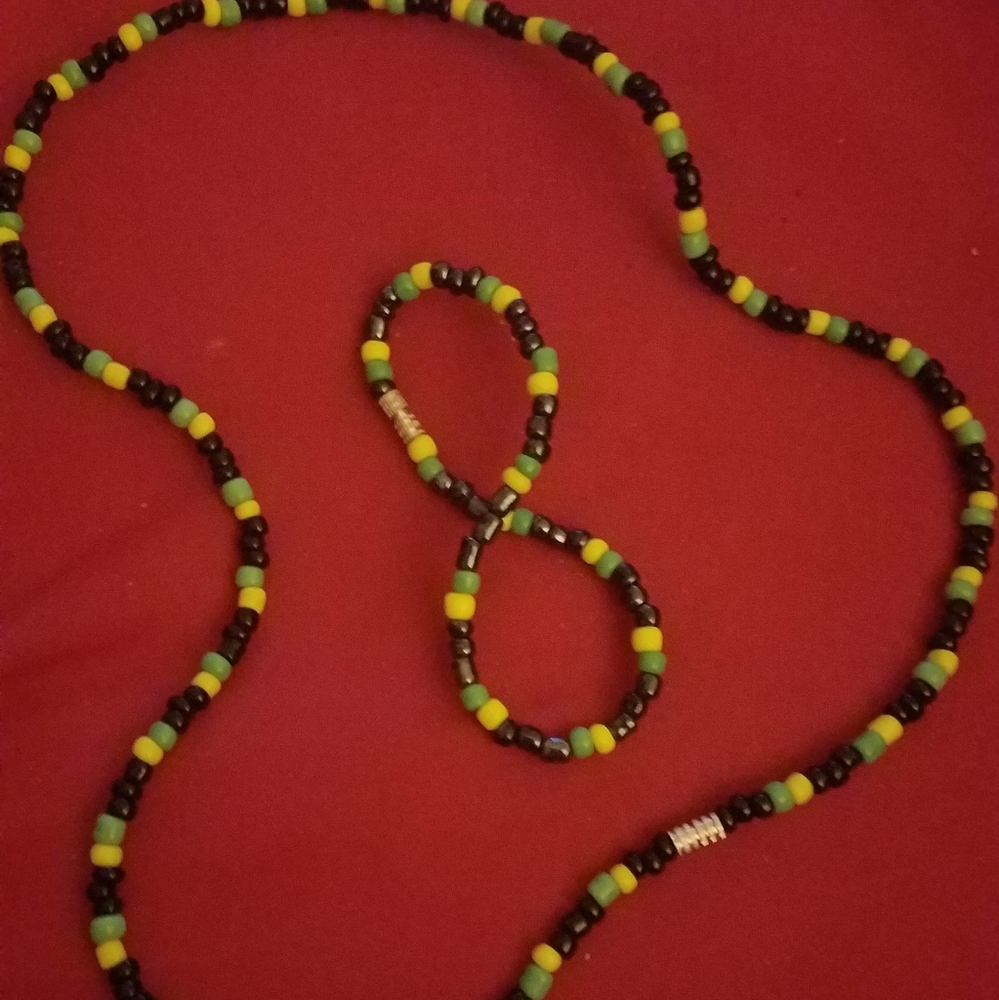 Hand made Jamaican necklace